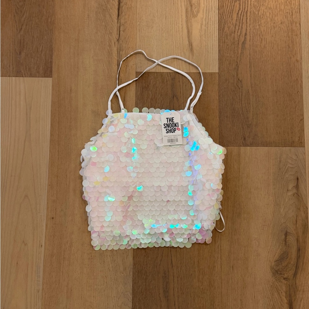 Sequin Halter Top